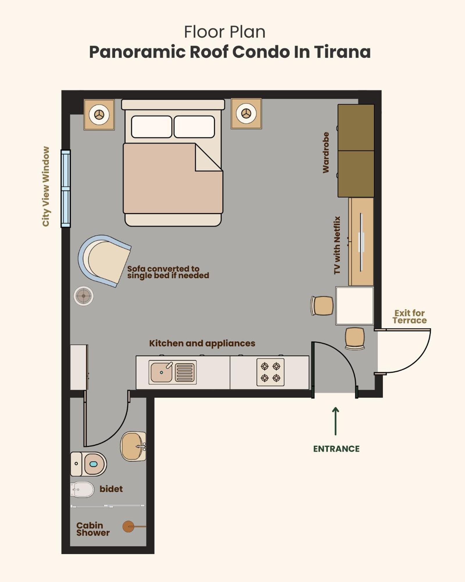Apartament Panoramic In Tirana! *